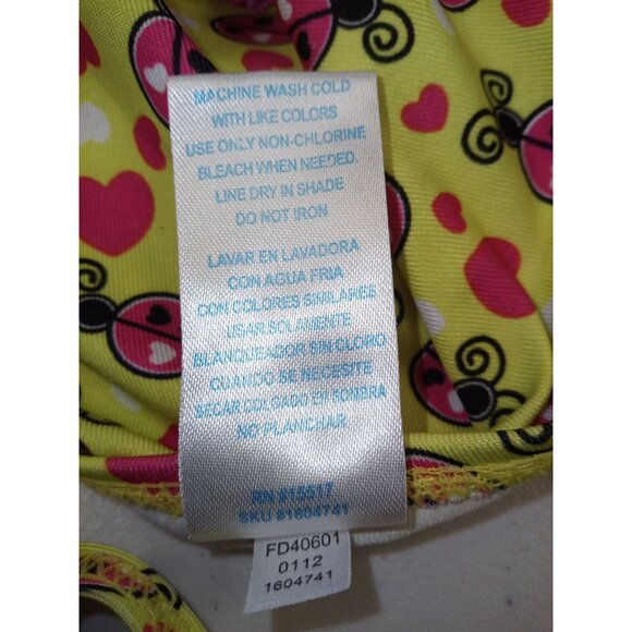 Tropic Sun Baby Yellow Pink Ladybug Bikini Size 12 Months - Picture 8 of 8